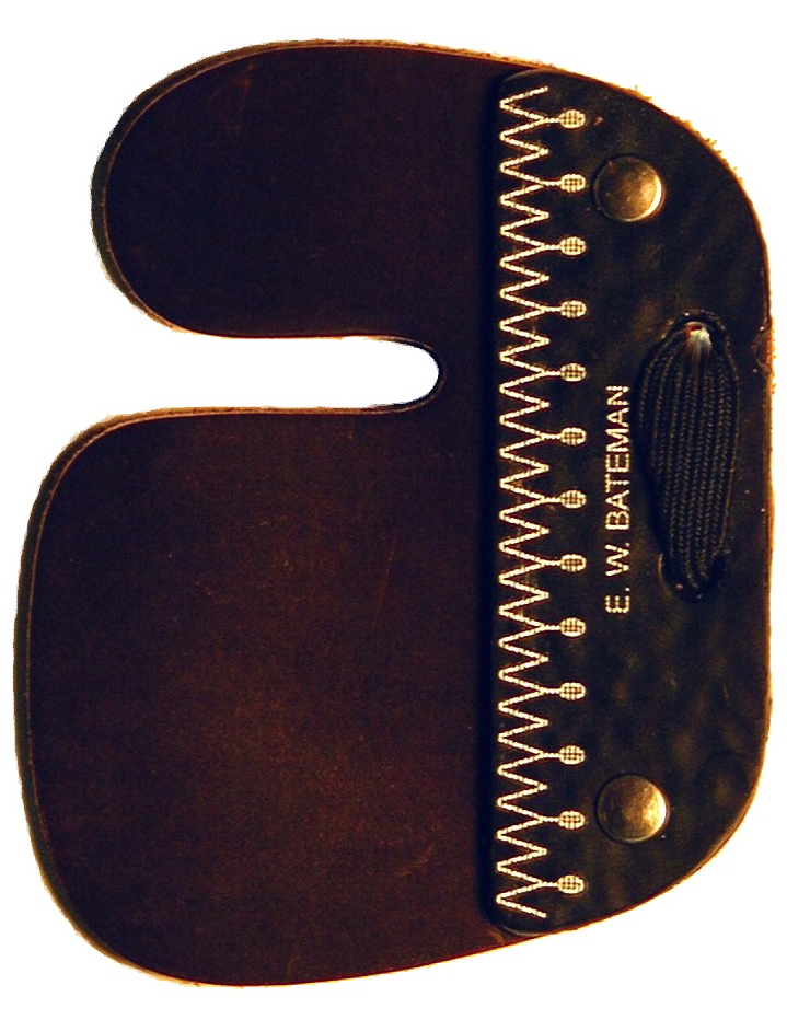 Bateman Bubba 2 Finger Split Cordovan Tab Large Rubber Back RH/LH main image 0